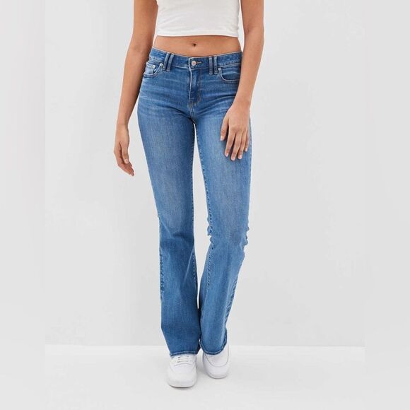 American Eagle Next Level Stretch Low Rise Flare Size 6 - Picture 4 of 13